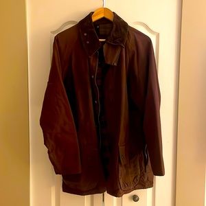 Barbour beaufort 42size burgundy
